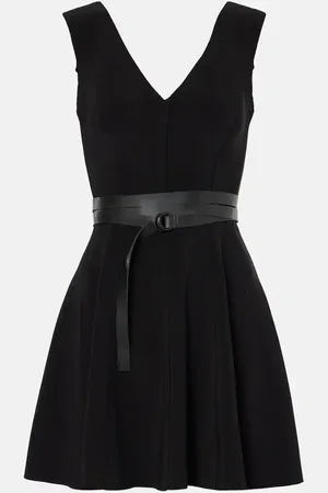 Norma Kamali Grace belted minidress