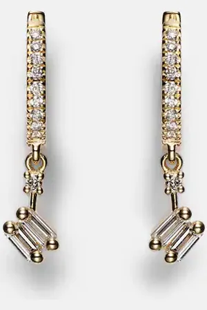 Suzanne Kalan 18kt drop earrings with diamonds
