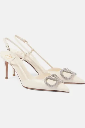 VALENTINO GARAVANI VLogo Signature leather slingback pumps