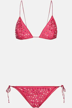 Oseree OsÃ©ree Gem embellished bikini set