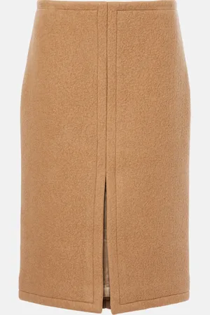 DRIES VAN NOTEN Wool midi skirt