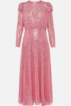 RIXO London Cerise sequined midi dress