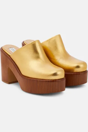 GABRIELA HEARST Metallic leather platform pumps
