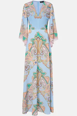 Etro Paisley silk crÃªpe de chine maxi dress