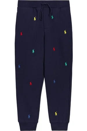 Ralph Lauren Embroidered cotton-blend sweatpants
