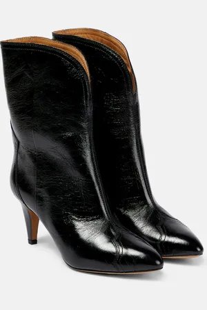 Isabel Marant Dytho crinkled leather ankle boots