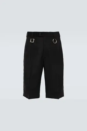Jacquemus Le short rond carrÃ© virgin wool shorts