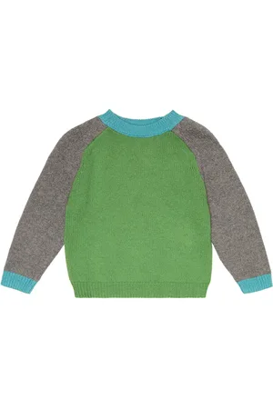 Caramel Poa colorblocked cotton-blend sweater