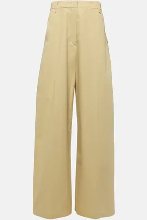 Sportmax Gebe low-rise cotton wide-leg pants