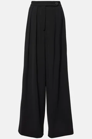 DRIES VAN NOTEN Pleated wool-blend pants