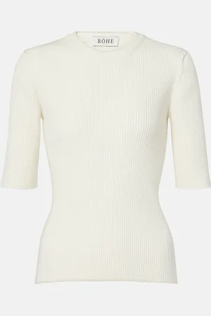 Rohe RÃ³he Ribbed-knit cotton-blend top