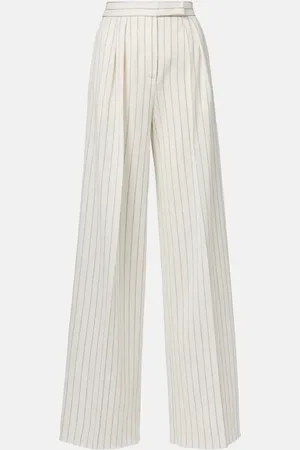 Max Mara Clarion cotton and linen straight pants