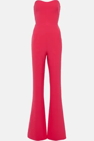 Safiyaa Immie strapless crÃªpe jumpsuit