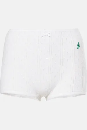 J.W.Anderson Pointelle cotton and cashmere shorts