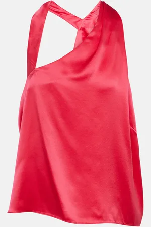 The Sei One-shoulder silk top