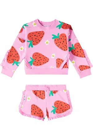 Stella McCartney Cotton fleece sweatshirt and shorts set