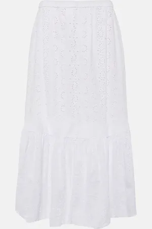 Velvet Amelia cotton midi skirt