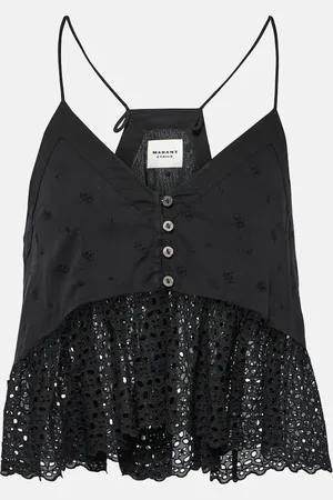 Marant Etoile Sogane embroidered peplum top