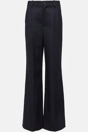 NILI LOTAN Flavie virgin wool wide-leg pants