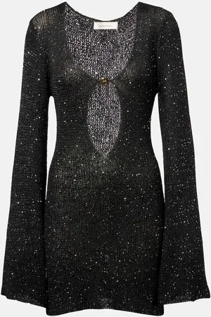 Bananhot Rey cutout crochet minidress