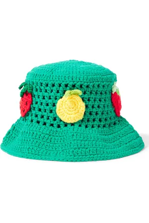 Stella McCartney Embroidered cotton bucket hat