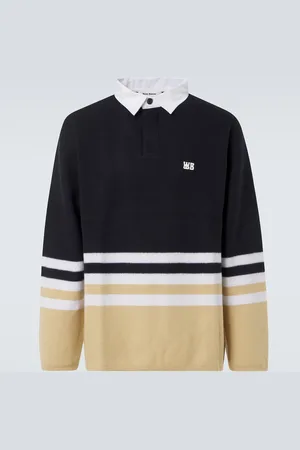 WALES BONNER Cypher striped wool polo sweater