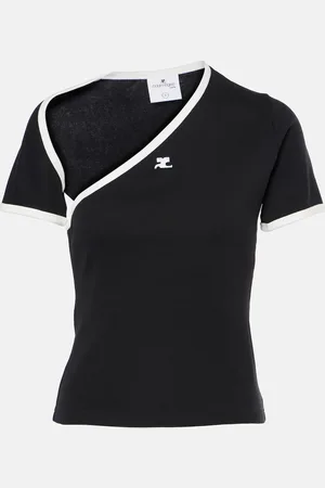 Courrèges CourrÃ¨ges Asymmetric cotton T-shirt