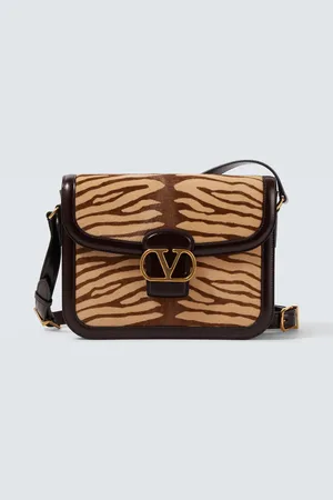 VALENTINO GARAVANI 9to5 zebra-print calf hair shoulder bag