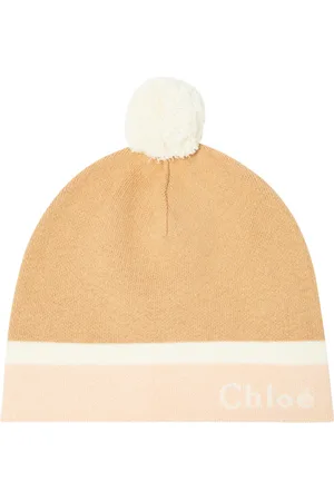 Chloé ChloÃ© Kids Logo cotton and wool beanie