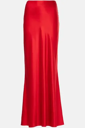 The Sei Silk satin maxi skirt