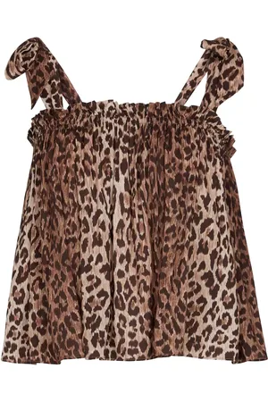 RIXO London Pamala leopard-print camisole