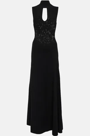 Victoria Beckham Cutout pointelle maxi dress