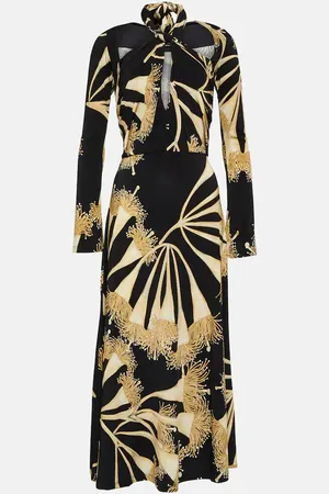 JOHANNA ORTIZ Halterneck jersey midi dress