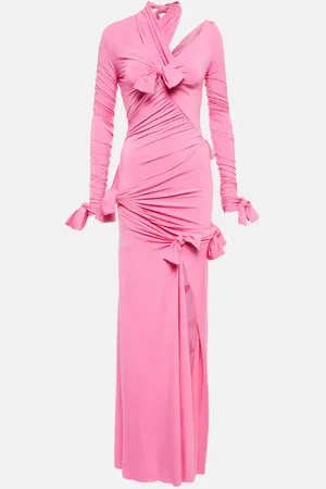 Balenciaga Knot ruched gown