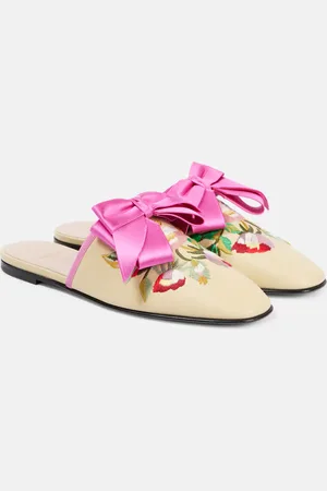 VALENTINO GARAVANI Beauregard embroidered leather mules