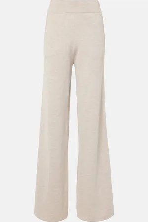 Max Mara Wilma knitted wool wide-leg pants