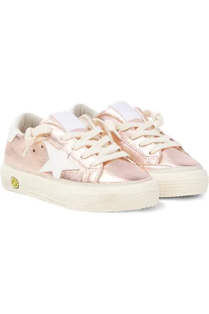 Golden Goose May metallic leather sneakers