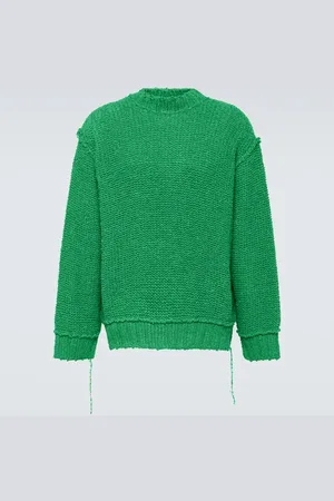 SACAI Distressed cotton sweater
