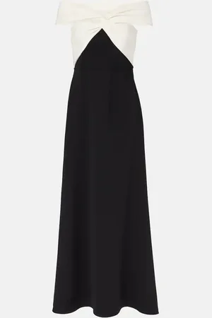 Roland Mouret Off-shoulder cady maxi dress