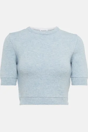 Alaïa AlaÃ¯a Wool crop sweater