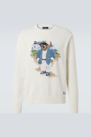 Ralph Lauren Polo Bear intarsia cotton sweater