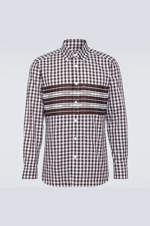Burberry Logo checked cotton poplin shirt