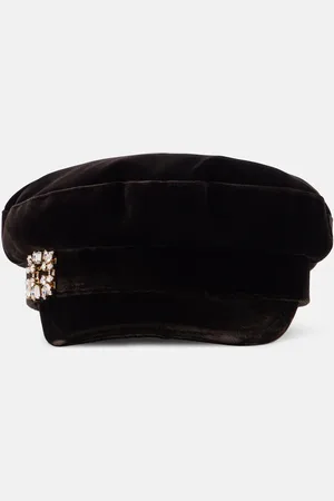 Roger Vivier Velvet newsboy cap
