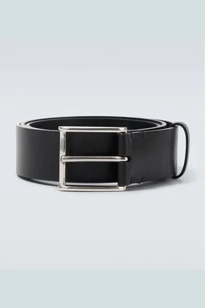 Burberry Check debossed leather belt