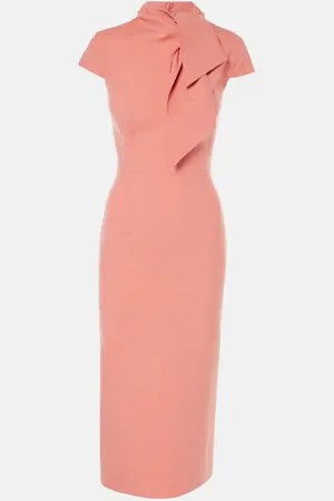 Oscar de la Renta Wool-blend midi dress