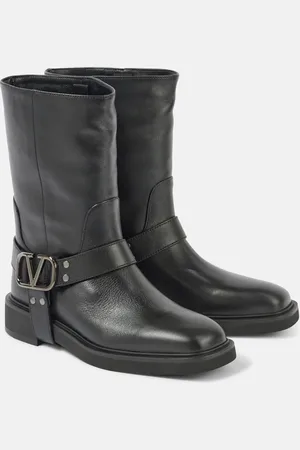 VALENTINO GARAVANI VLogo Signature leather biker boots