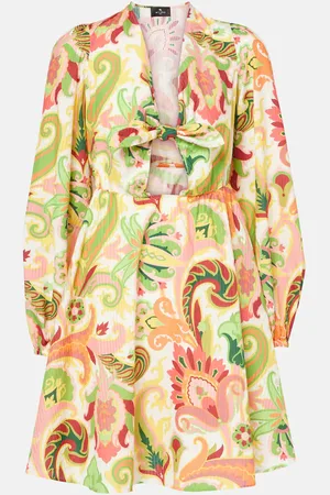 Etro Floral cotton and silk minidress