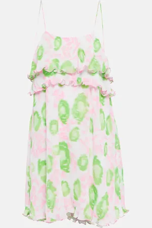 Ganni Floral georgette minidress