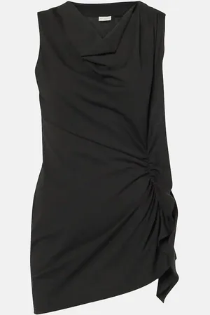 DRIES VAN NOTEN Draped cotton jersey top