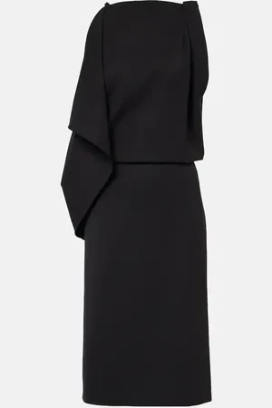 Proenza Schouler Elena draped wool-blend midi dress